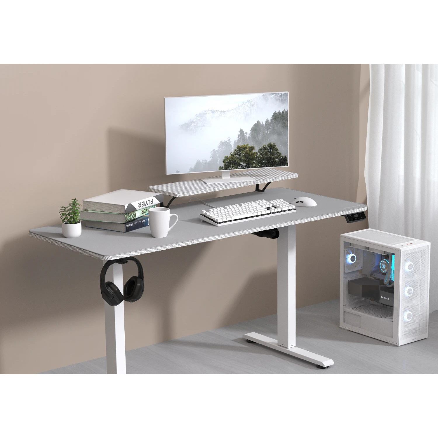 Компьютерный стол с электрорегулировкой высоты COUGAR E-Star 120 White