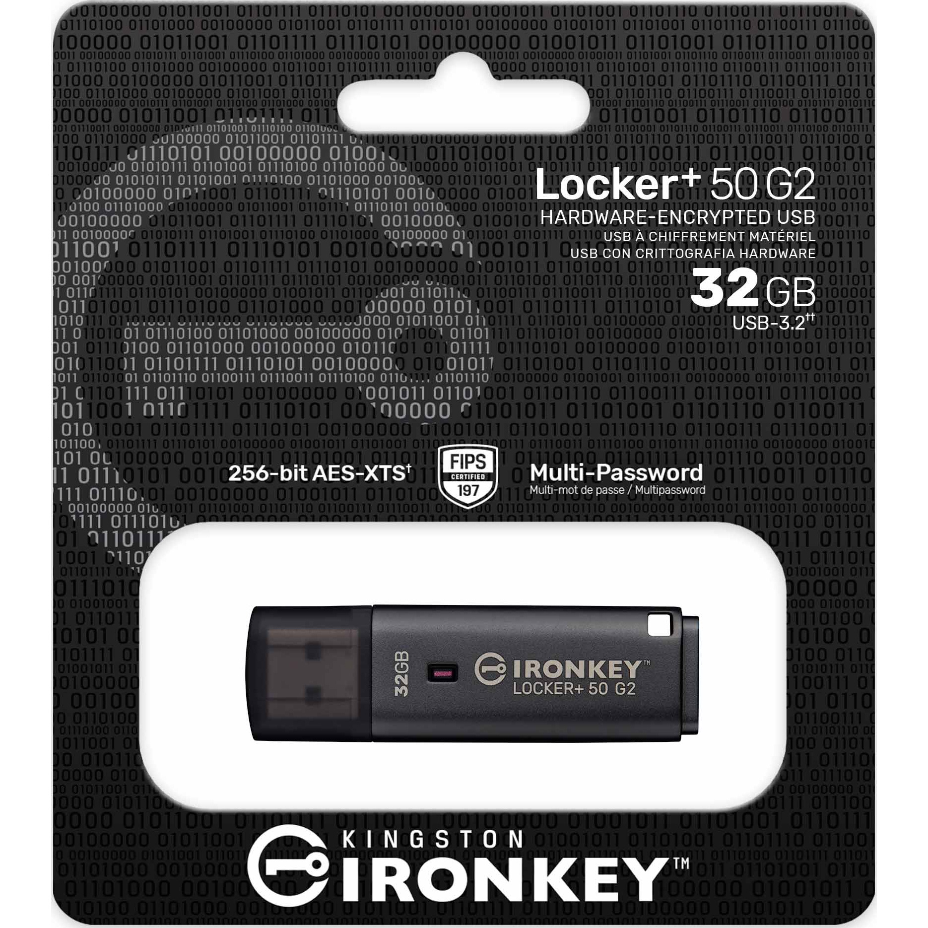 Флешка 32GB KINGSTON IronKey Locker+ 50 G2 USB 3.2 (IKLP50G2/32GB)