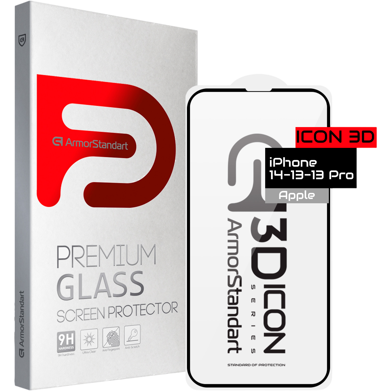 Защитное стекло ARMORSTANDART Icon 3D для iPhone 13/13 Pro