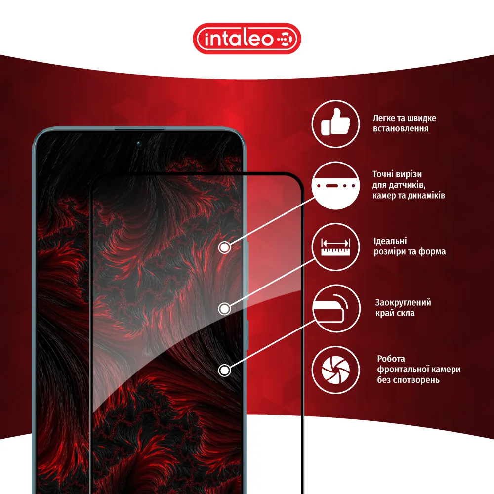 Защитное стекло INTALEO Full Glue для Redmi Note 13 Pro