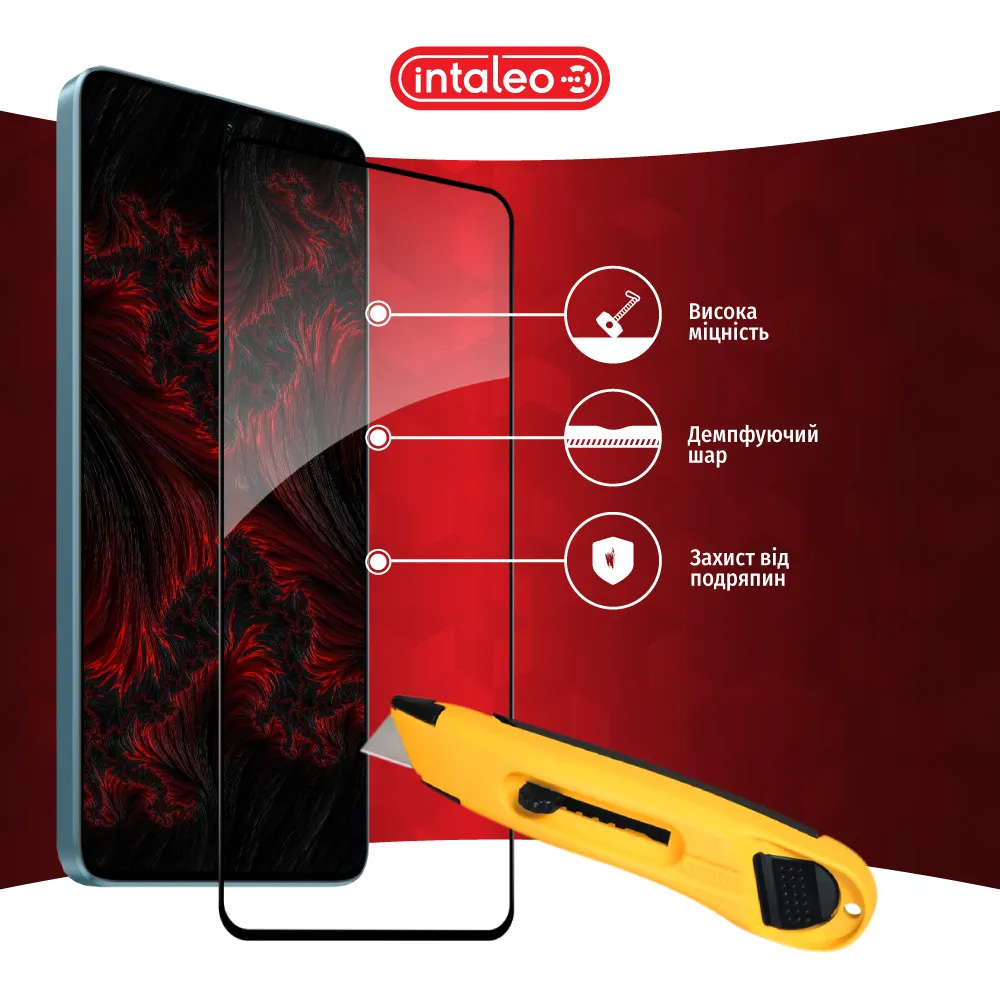 Защитное стекло INTALEO Full Glue для Redmi Note 13 Pro