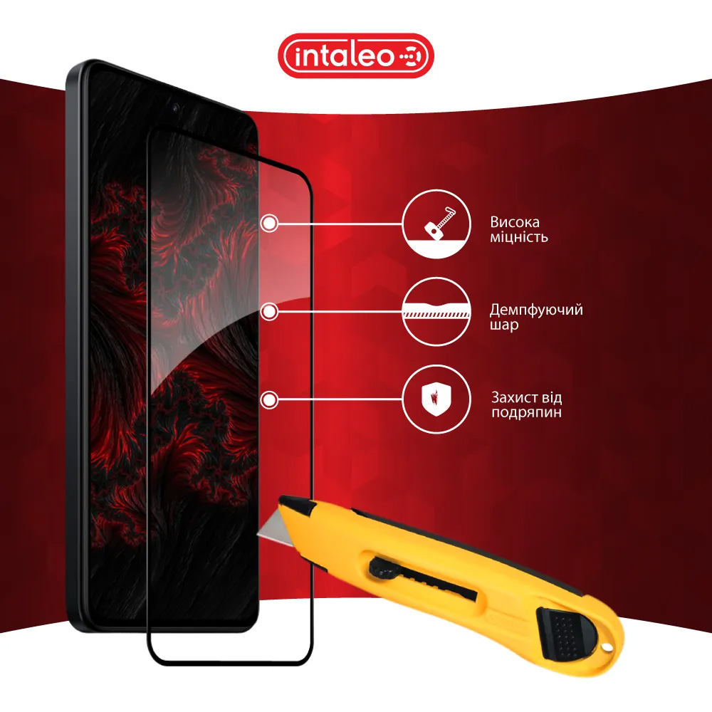 Защитное стекло INTALEO Full Glue для Redmi Note 14 4G