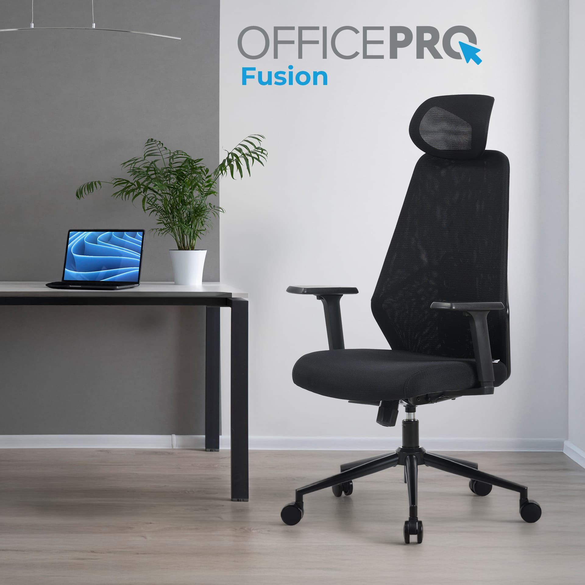 Кресло офисное OFFICEPRO Fusion OC577 Black