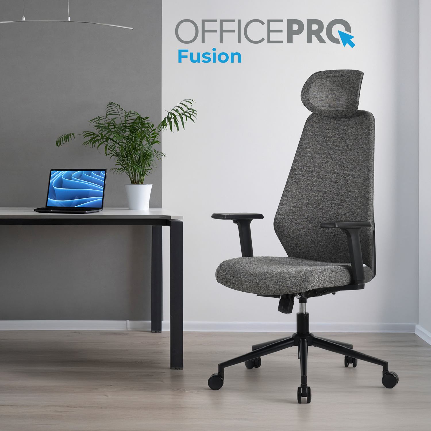 Кресло офисное OFFICEPRO Fusion OC577 Gray