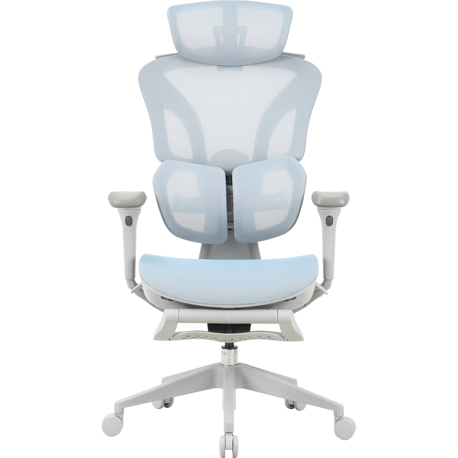 Кресло руководителя OFFICEPRO Elite OC950 Gray/Light Blue