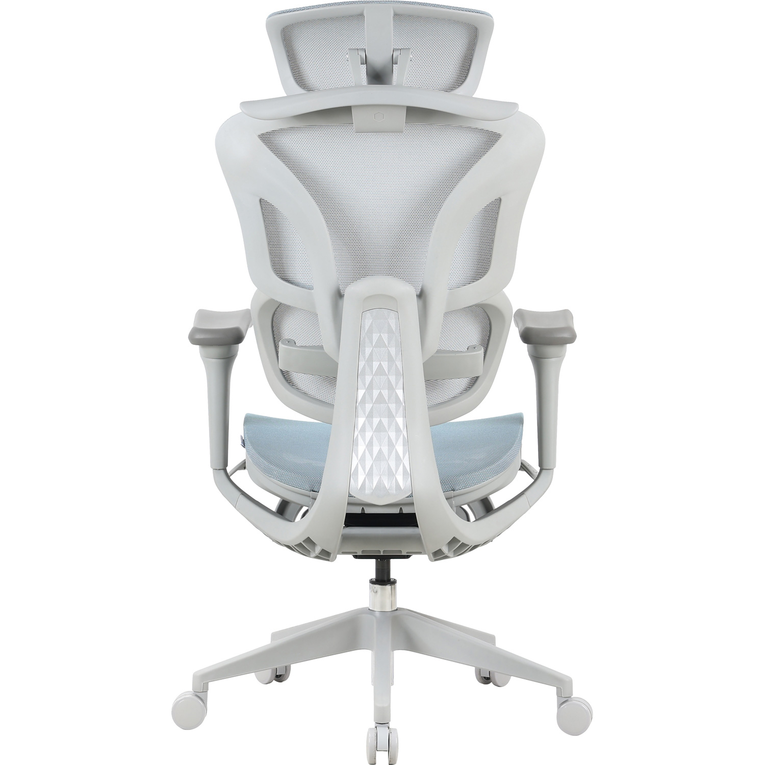 Кресло руководителя OFFICEPRO Elite OC950 Gray/Light Blue