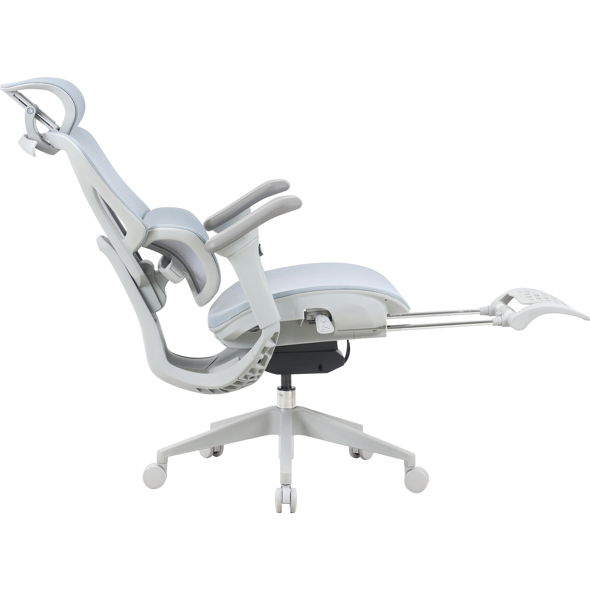 Кресло руководителя OFFICEPRO Elite OC950 Gray/Light Blue