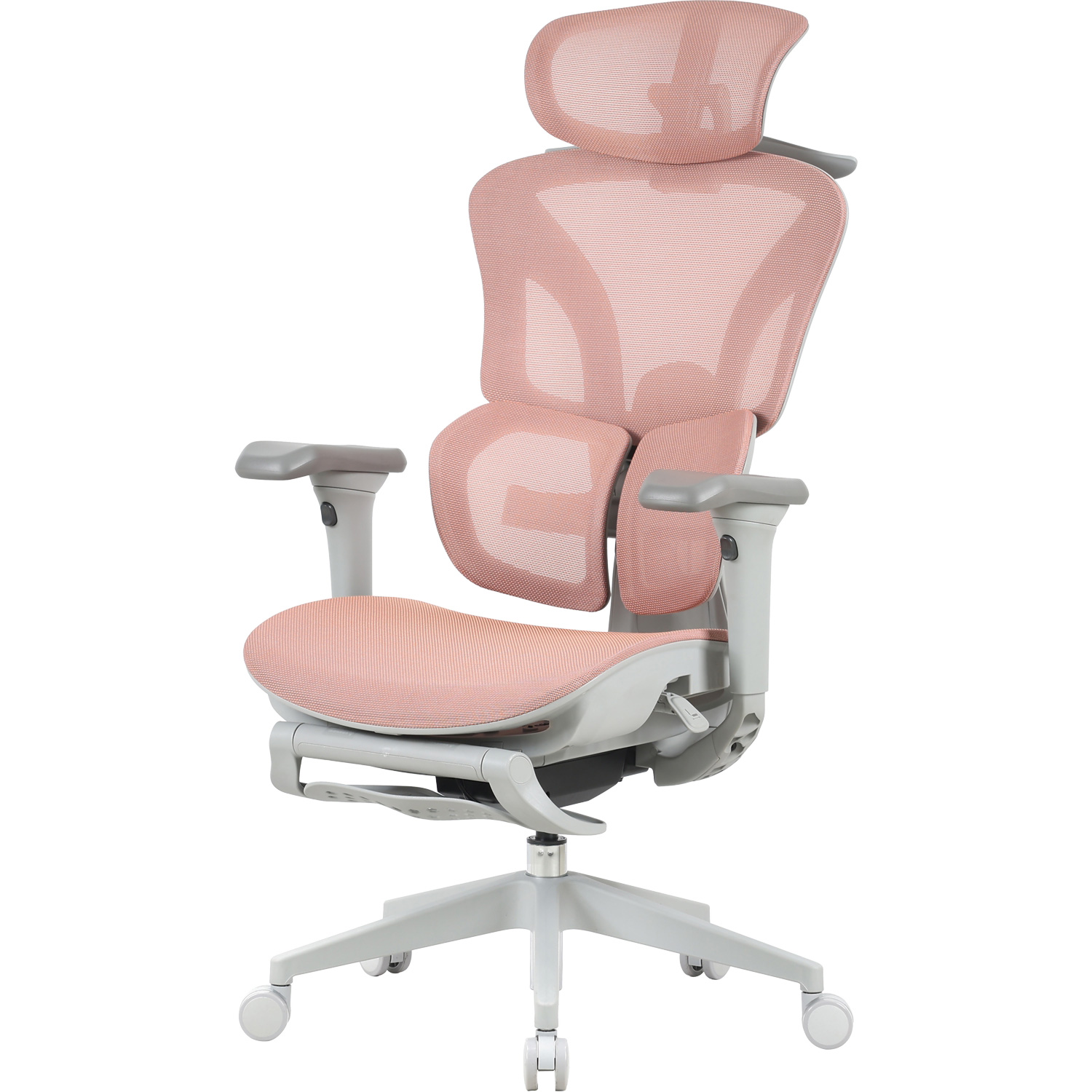 Кресло руководителя OFFICEPRO Elite OC950 Gray/Light Pink