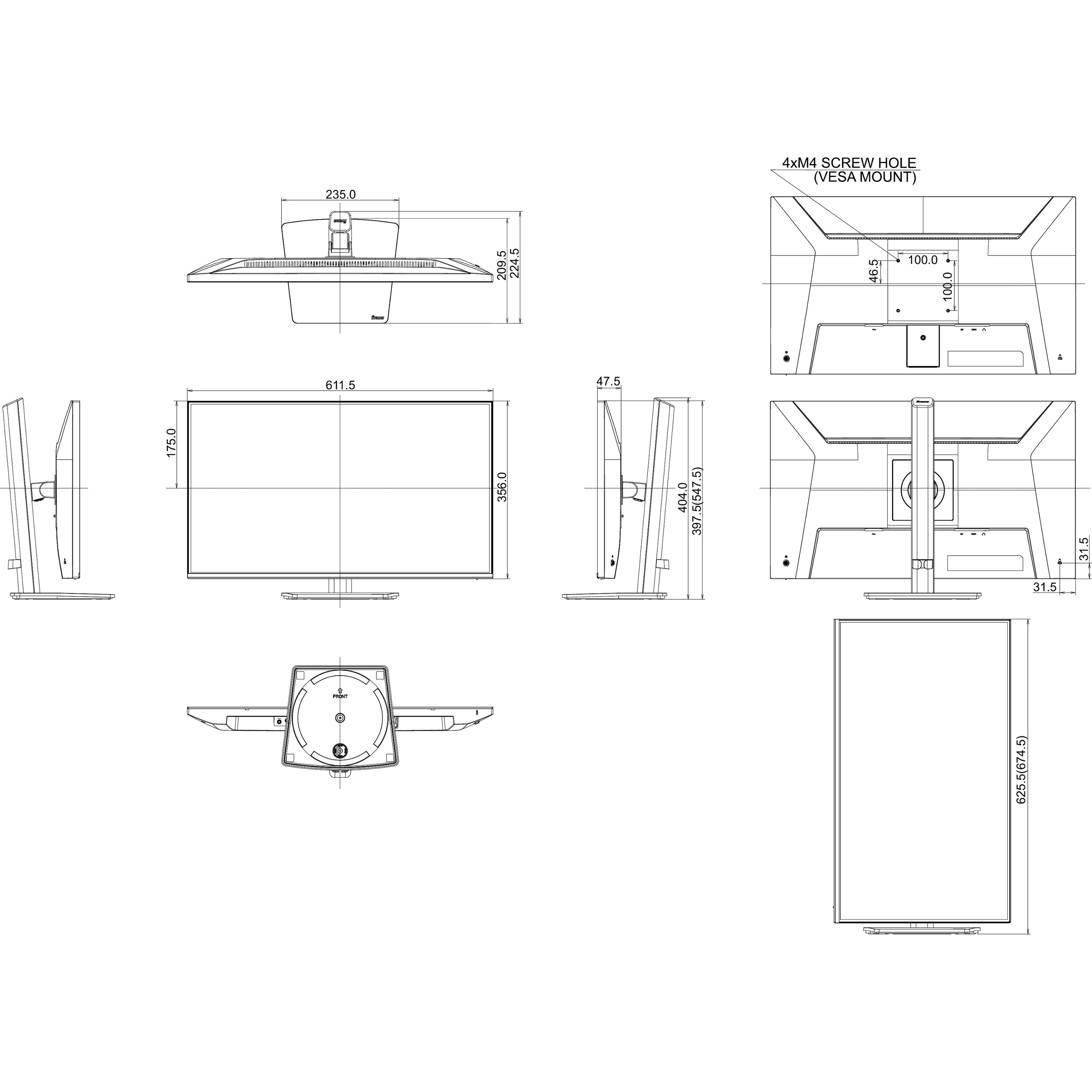 Монітор 27.6" IIYAMA ProLite XB2793HSU-B1