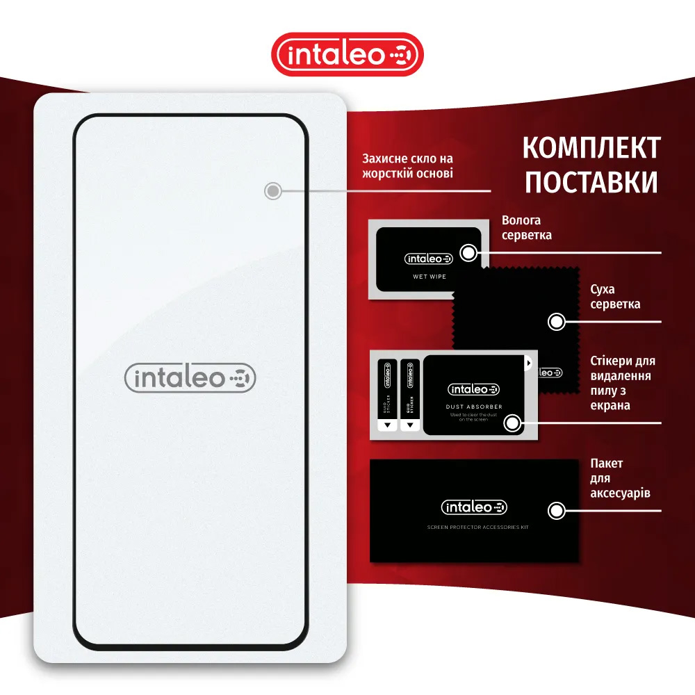 Защитное стекло INTALEO Full Glue для Poco M6 Pro