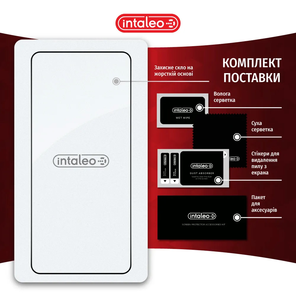 Защитное стекло INTALEO Full Glue для Poco X6 Pro