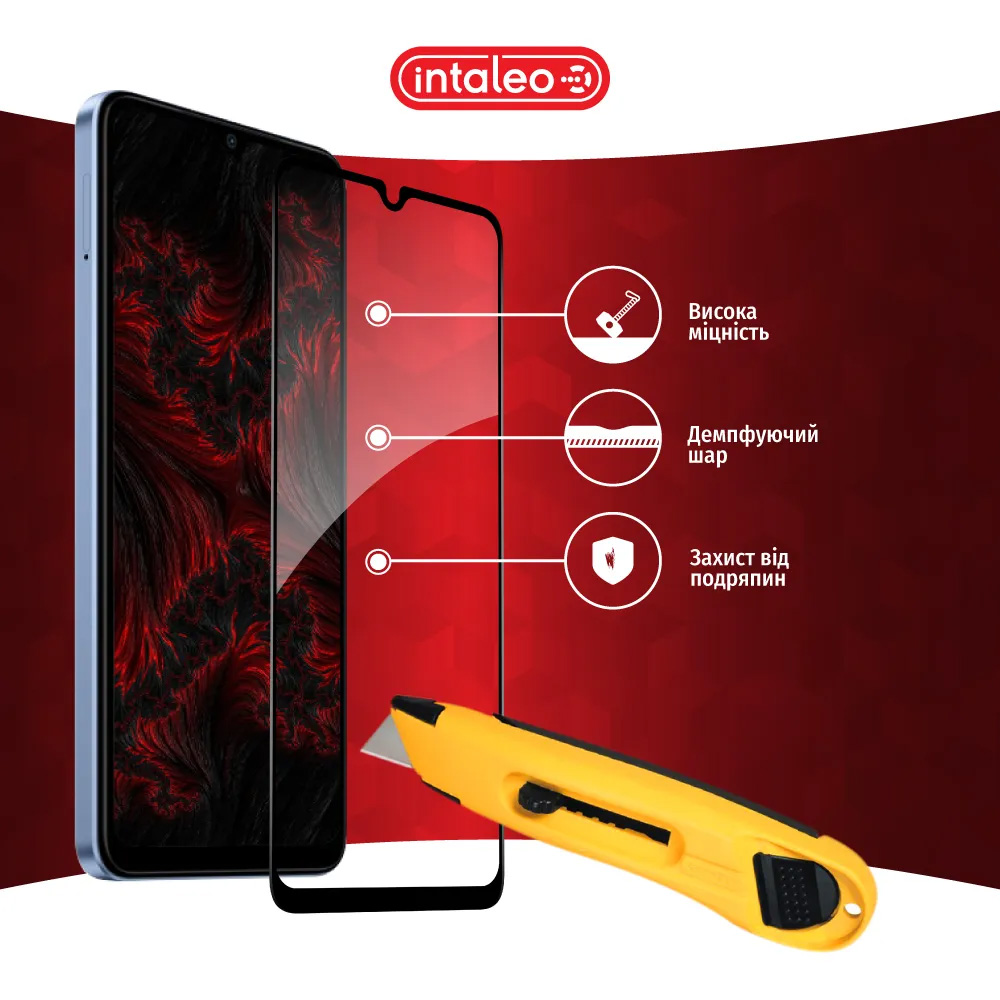 Защитное стекло INTALEO Full Glue для Redmi A3