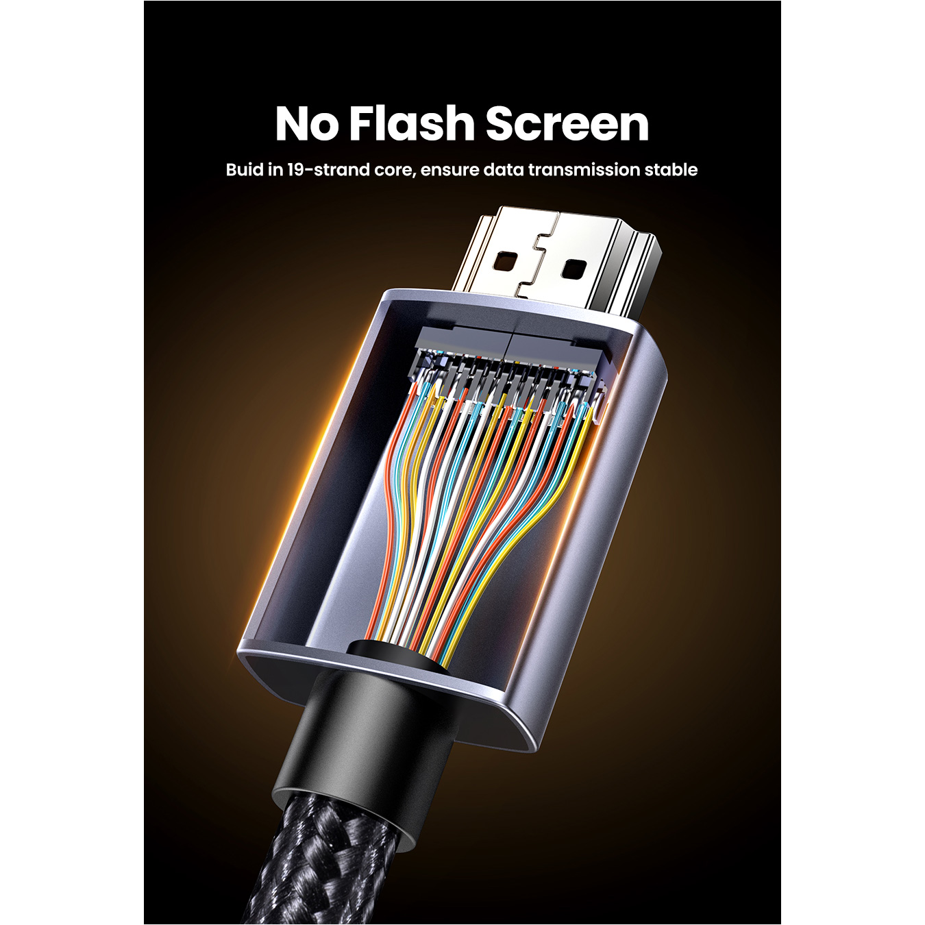 Кабель UGREEN HD171 HDMI v2.1 1м Gray (25908)