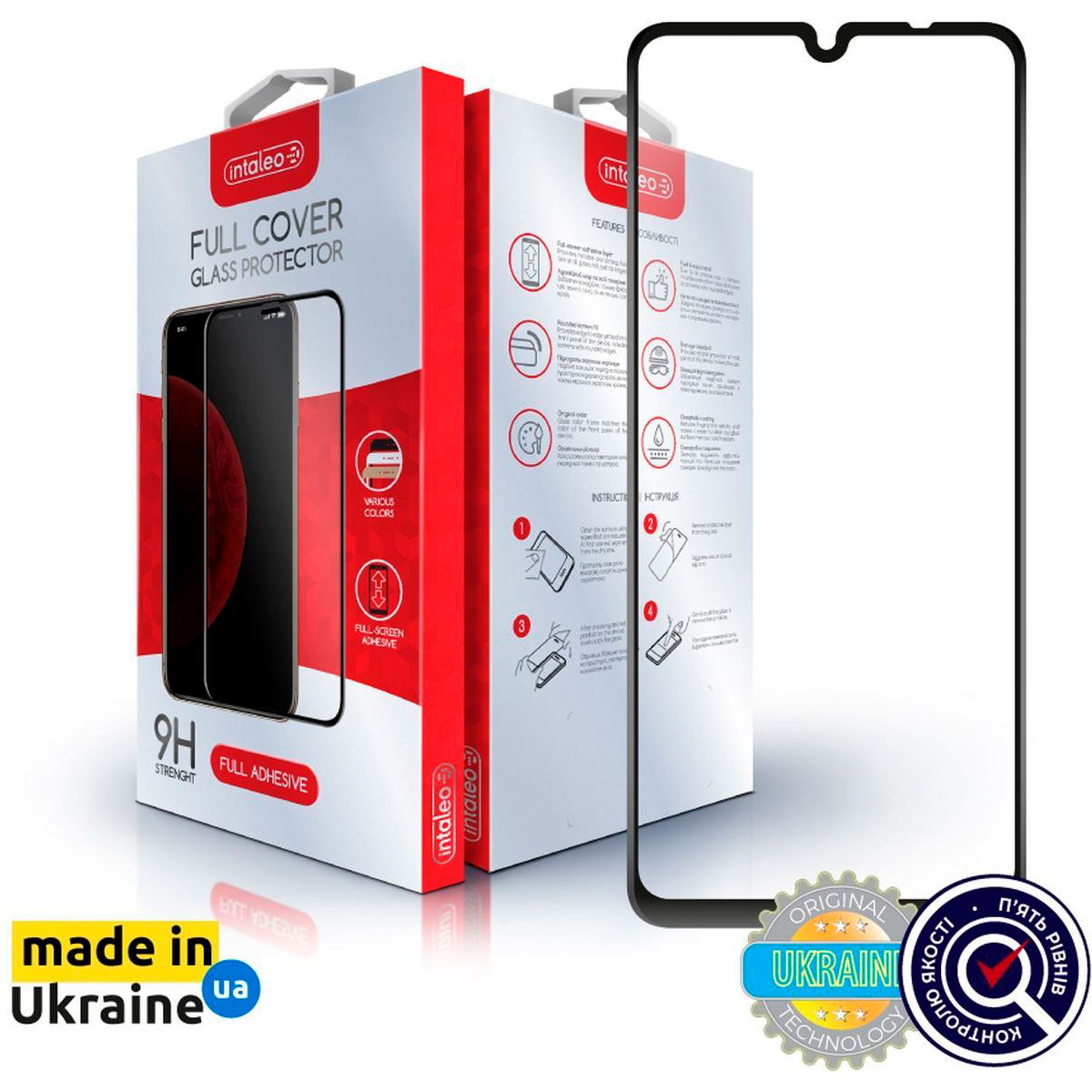 Защитное стекло INTALEO Full Glue для Poco C75