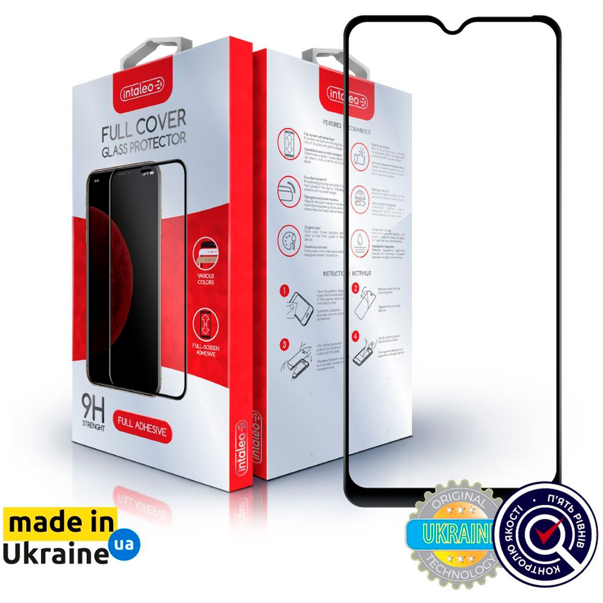 Защитное стекло INTALEO Full Glue для Redmi A2+