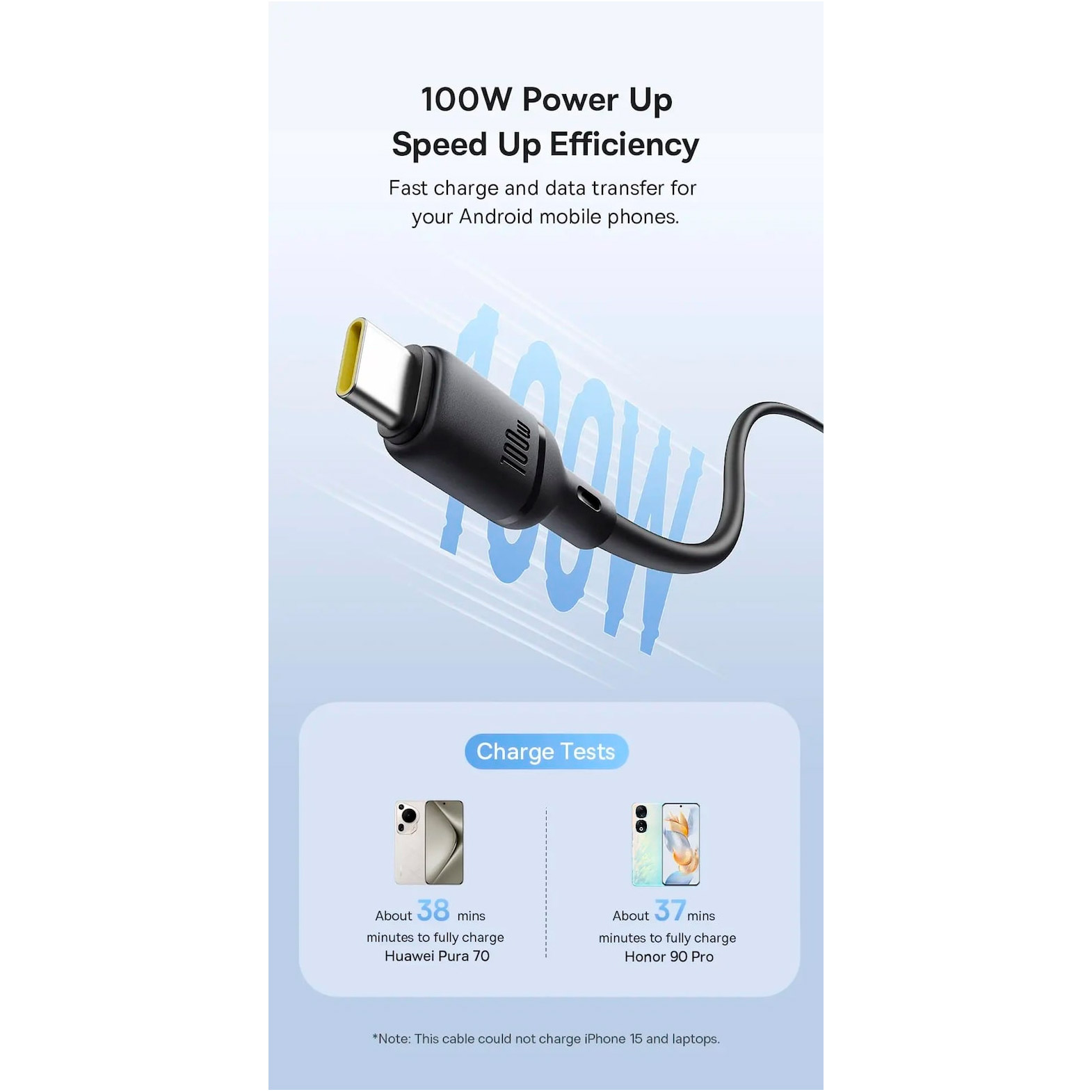 Кабель BASEUS Silky Series USB-A to Type-C 100W 2м Moon White (P10377703213-03)