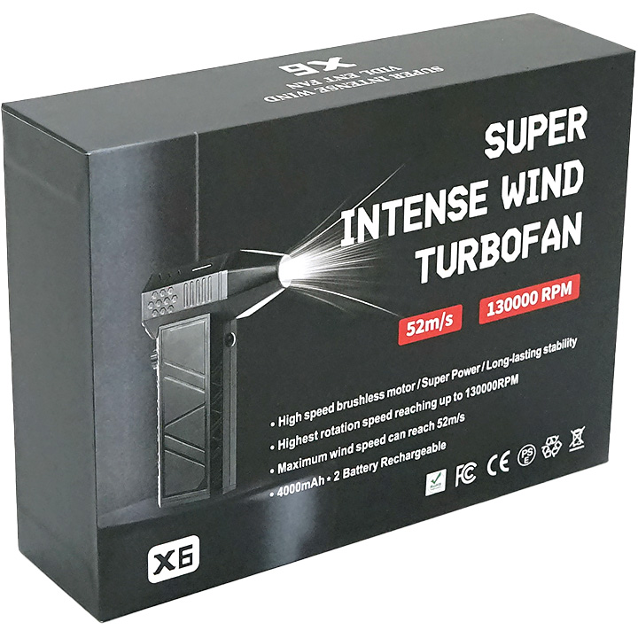 Портативний турбовентилятор VOLTRONIC X6