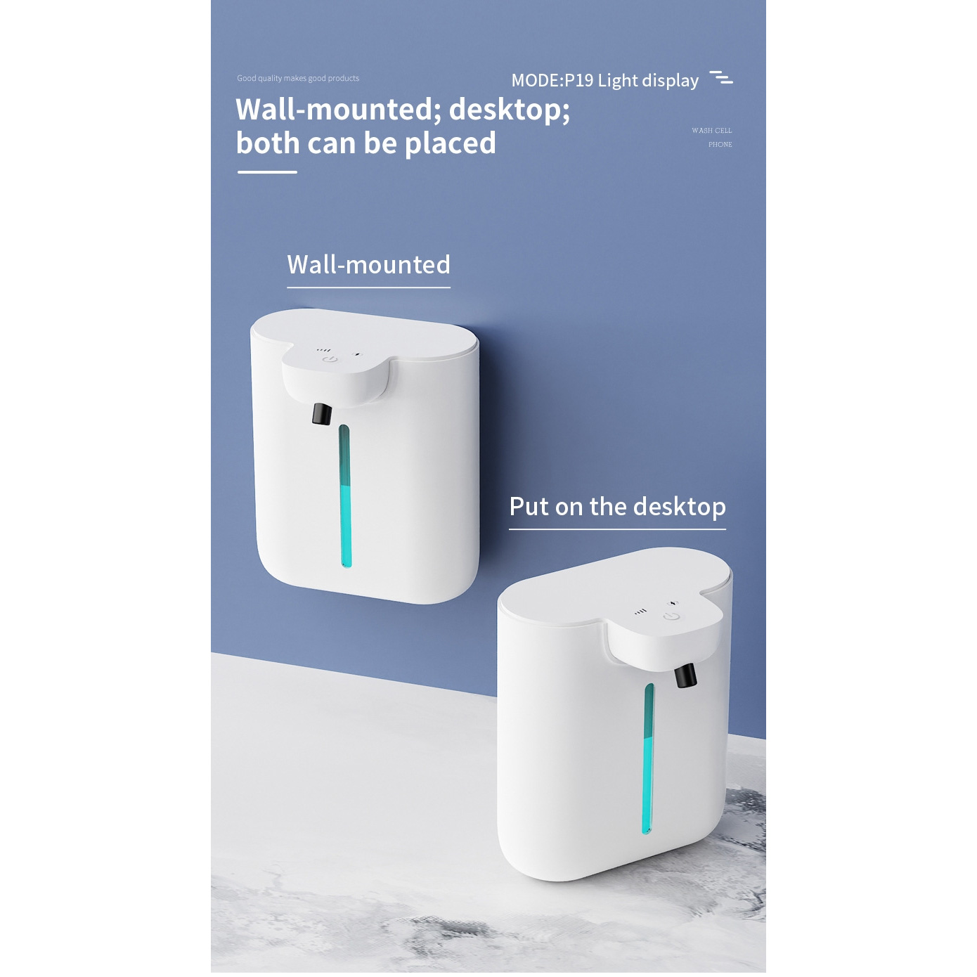 Дозатор рідкого мила сенсорний PENGRUILIN Foam Soap Dispenser P19