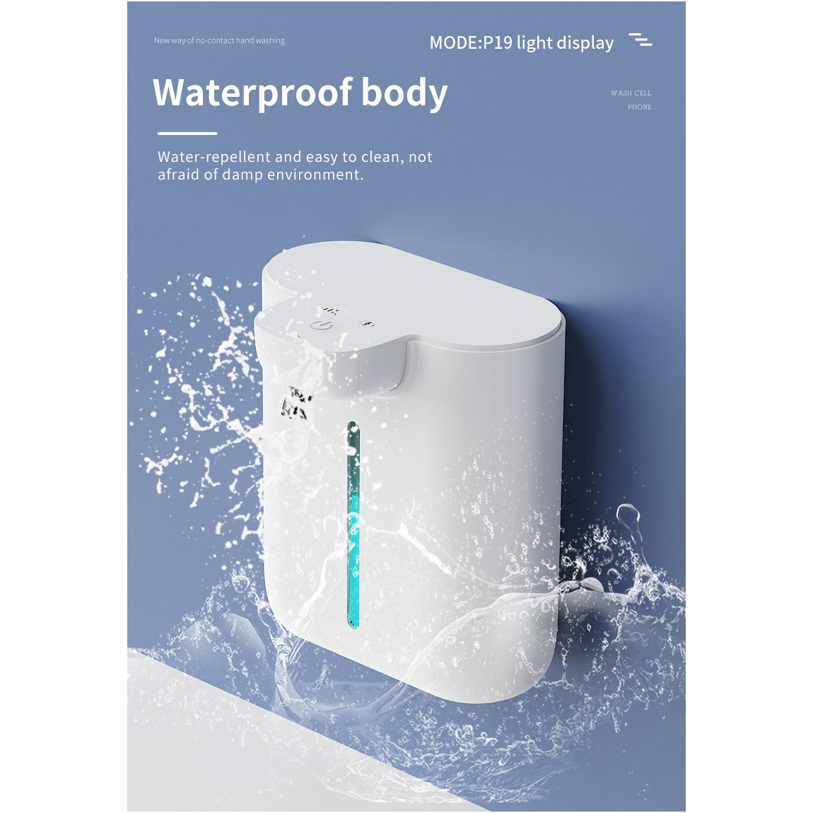 Дозатор рідкого мила сенсорний PENGRUILIN Foam Soap Dispenser P19