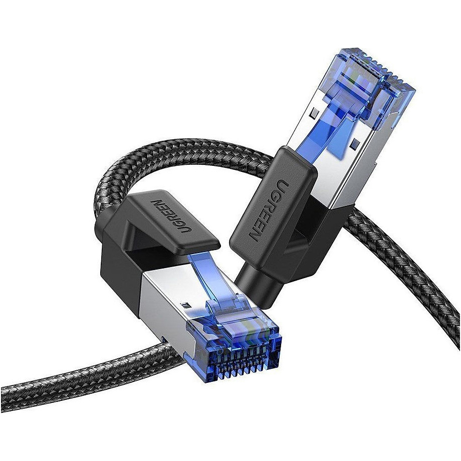 Патч-корд UGREEN NW153 SSTP Cat.8 CU 10м Black (30795)