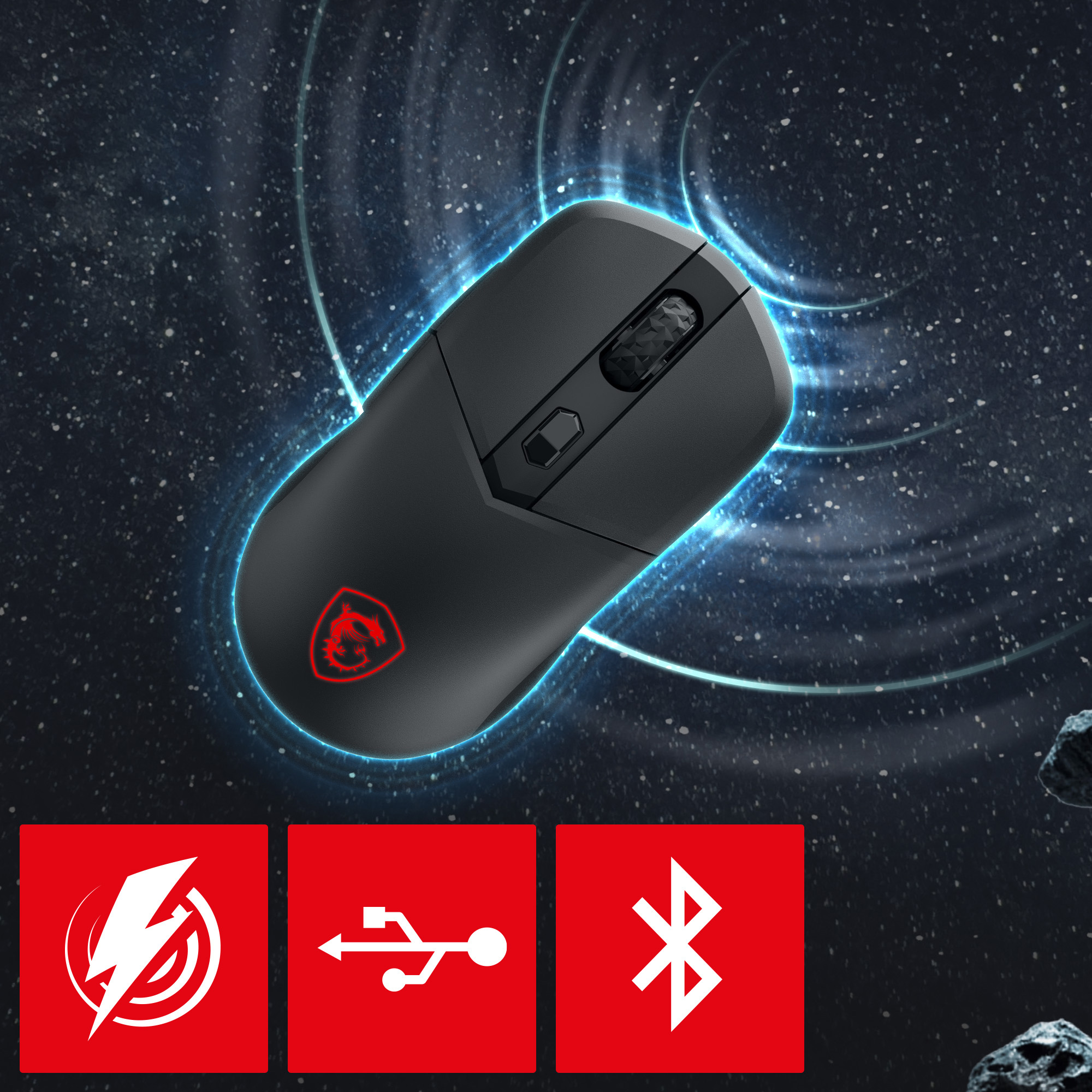 Мышь игровая MSI Versa 300 Wireless 8K