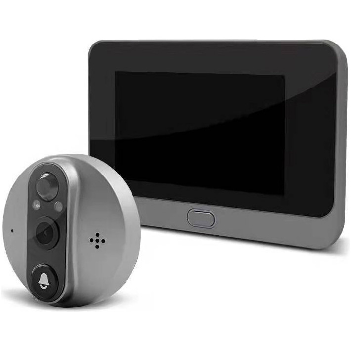 Розумний відеодзвінок 4.3" TUYA Wireless Peephole Video Doorbell