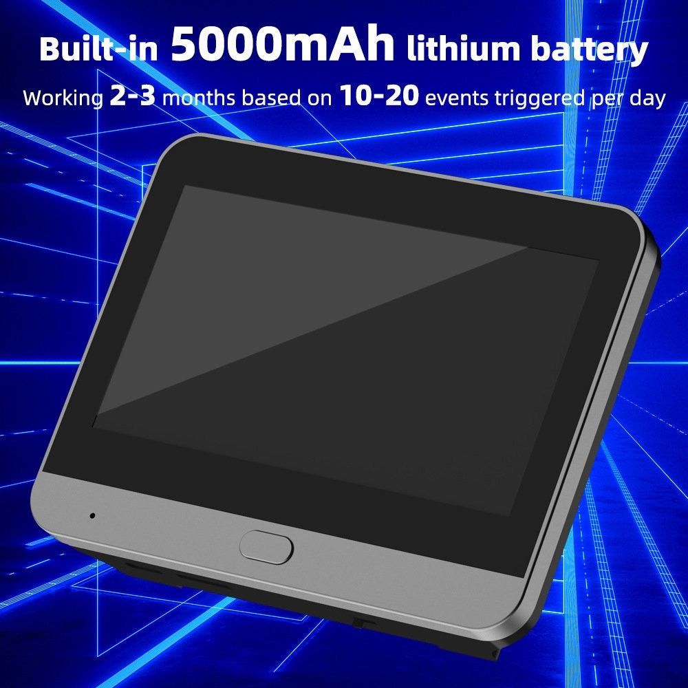 Розумний відеодзвінок 4.3" TUYA Wireless Peephole Video Doorbell