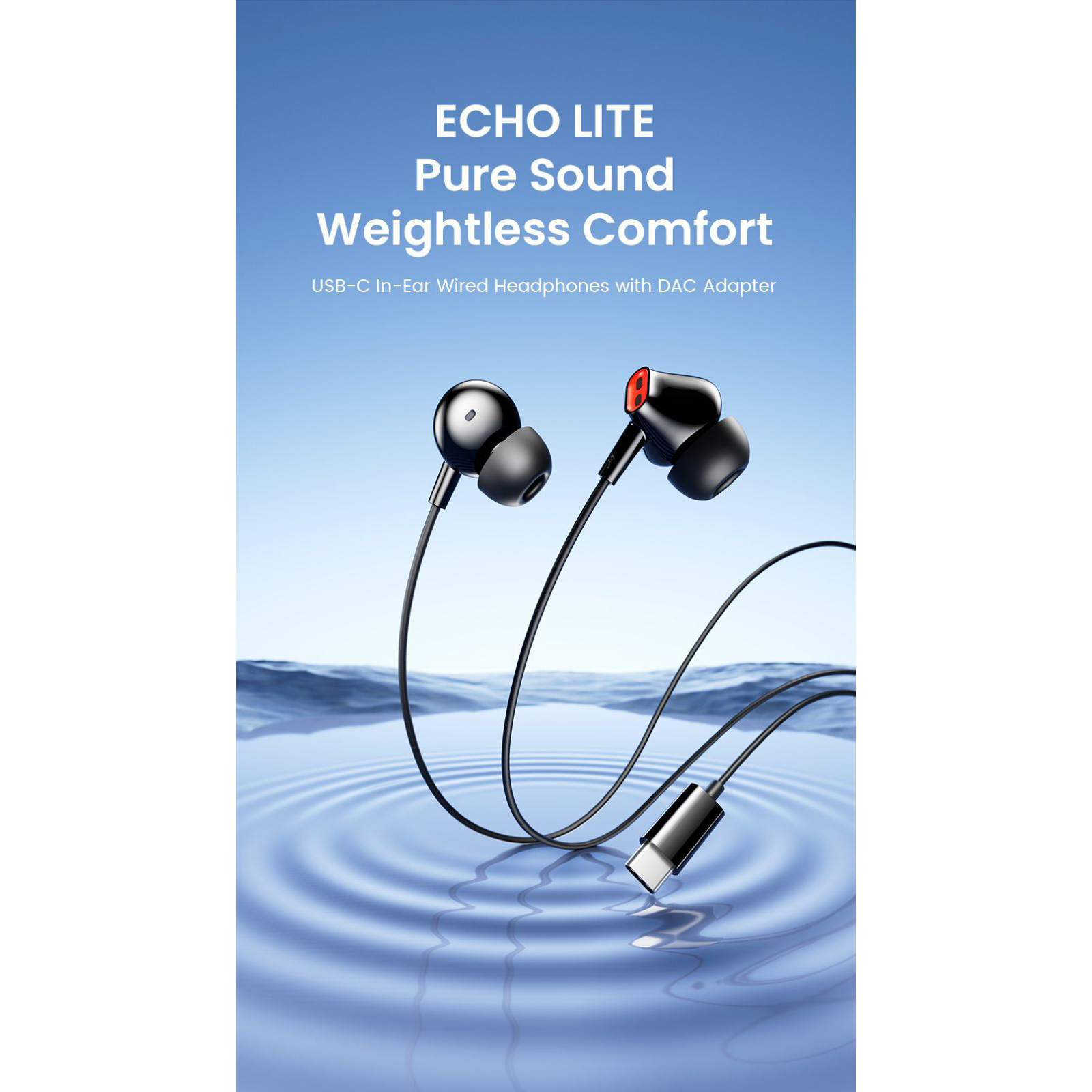 Наушники VENTION Echo Lite USB-C Black