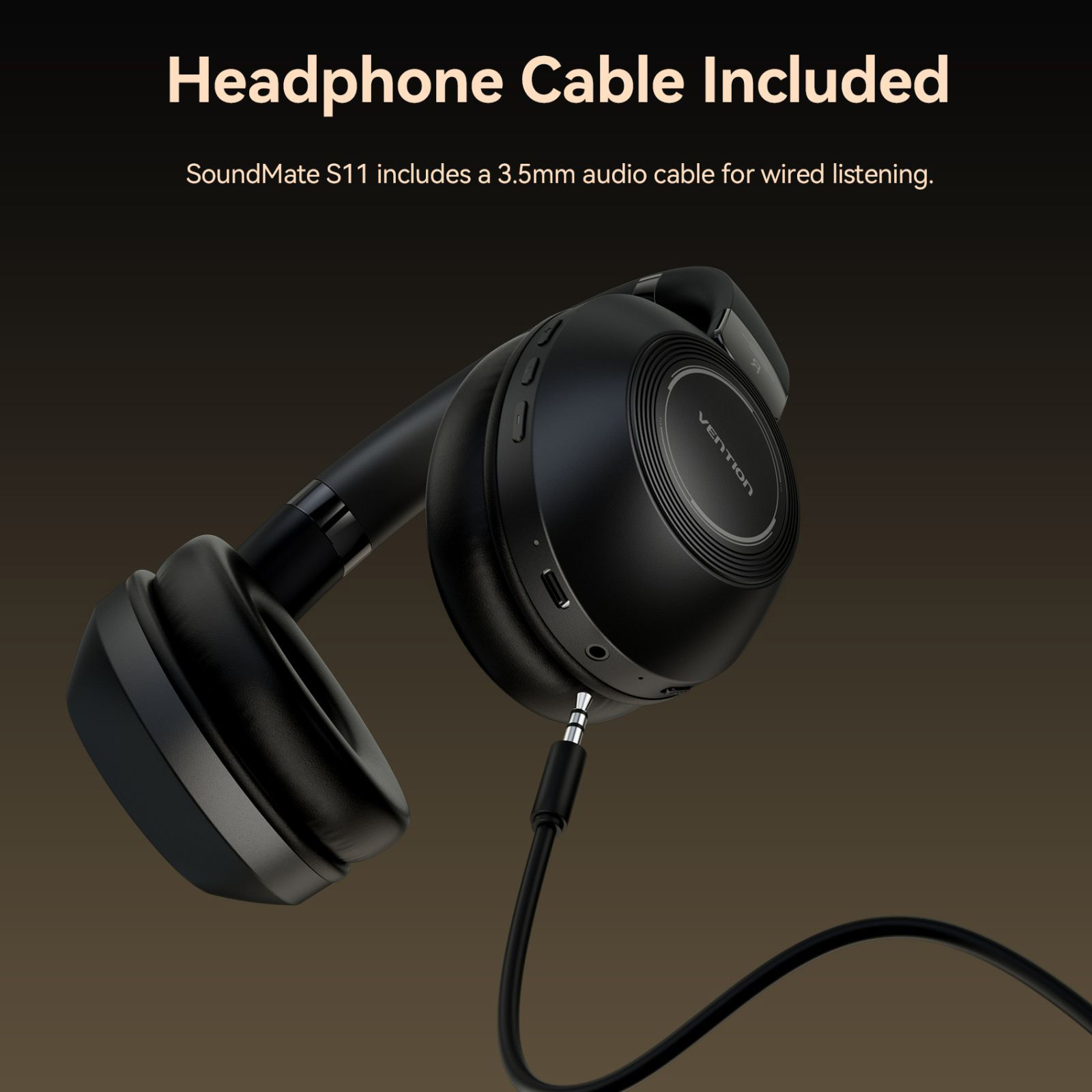 Навушники VENTION SoundMate S11 Black