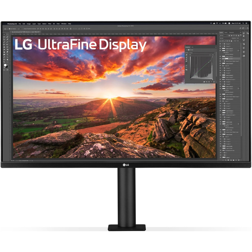 Монітор 31.5" LG UltraFine Ergo 32UN880K-B