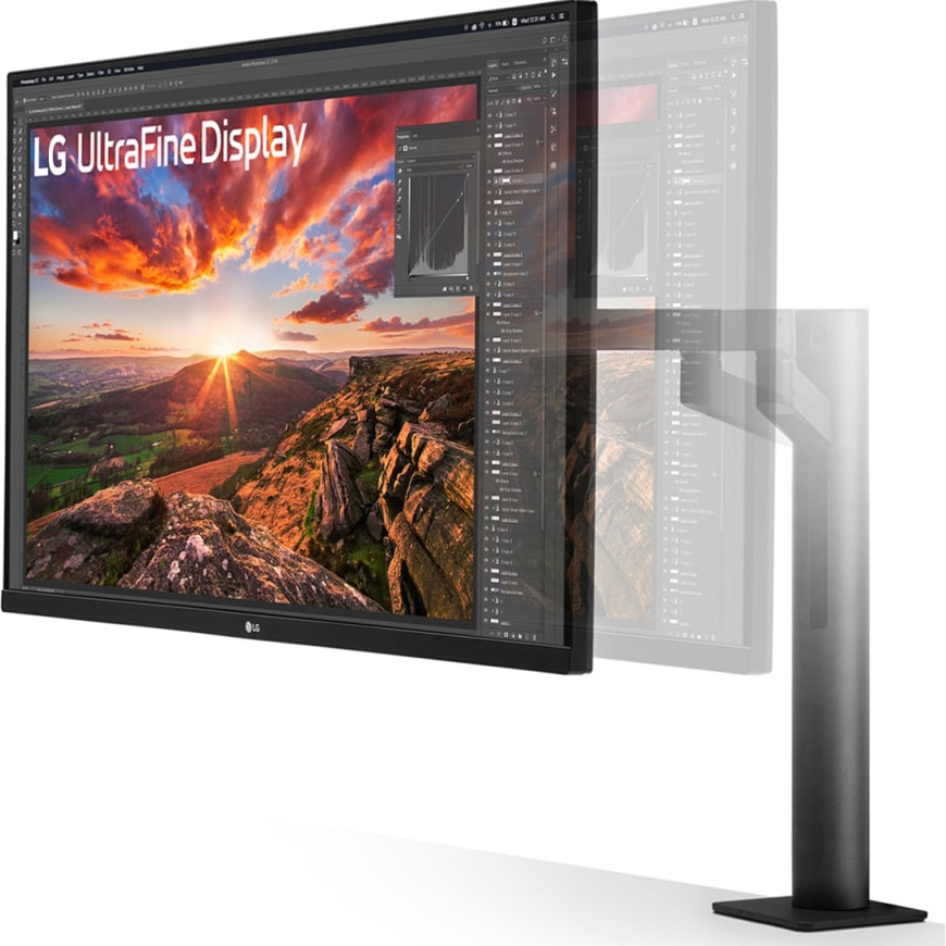 Монітор 31.5" LG UltraFine Ergo 32UN880K-B