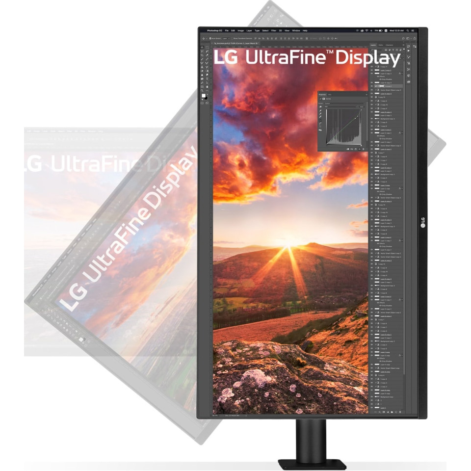 Монітор 31.5" LG UltraFine Ergo 32UN880K-B