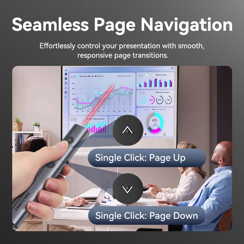 Презентер VENTION PowerPoint Clicker with Red Laser Pointer