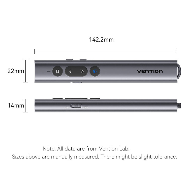 Презентер VENTION PowerPoint Clicker with Red Laser Pointer