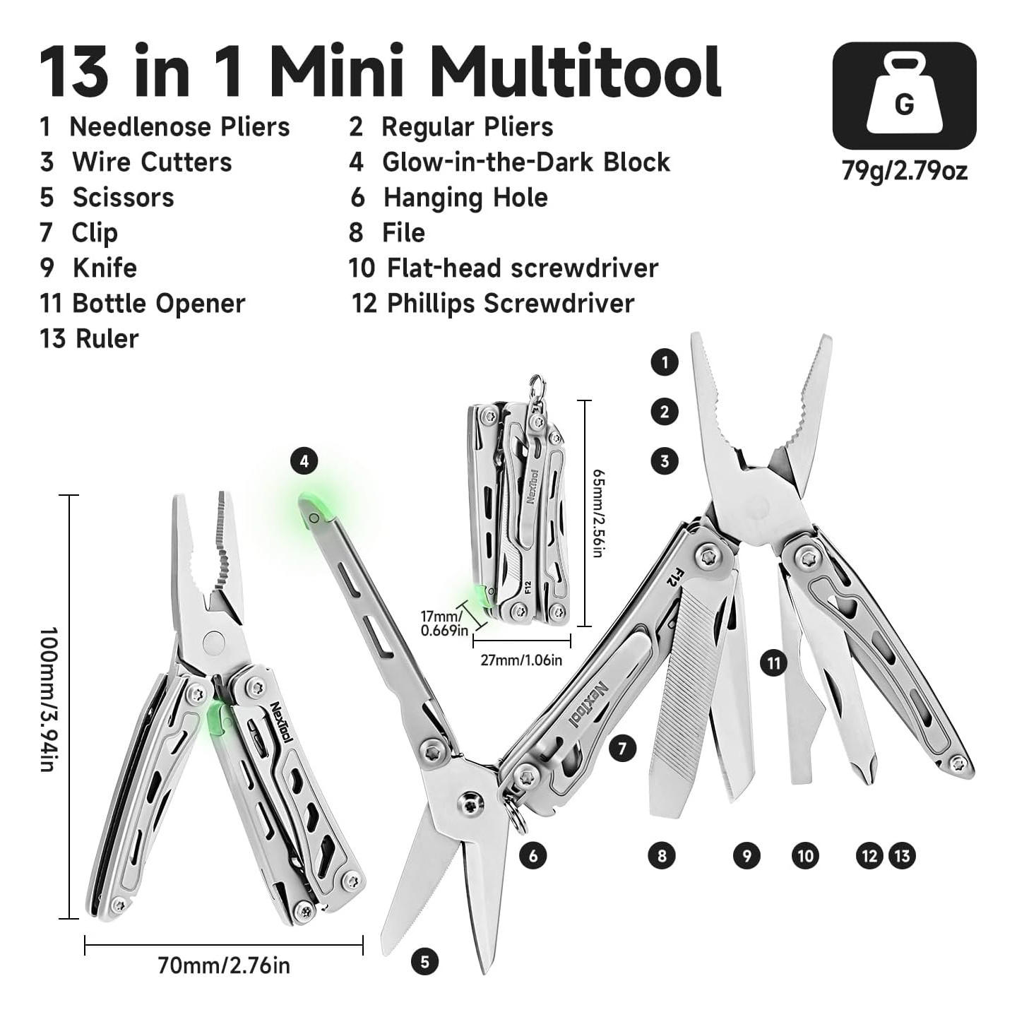 Мультитул NEXTOOL Mini Flagship F12 (NE20410)