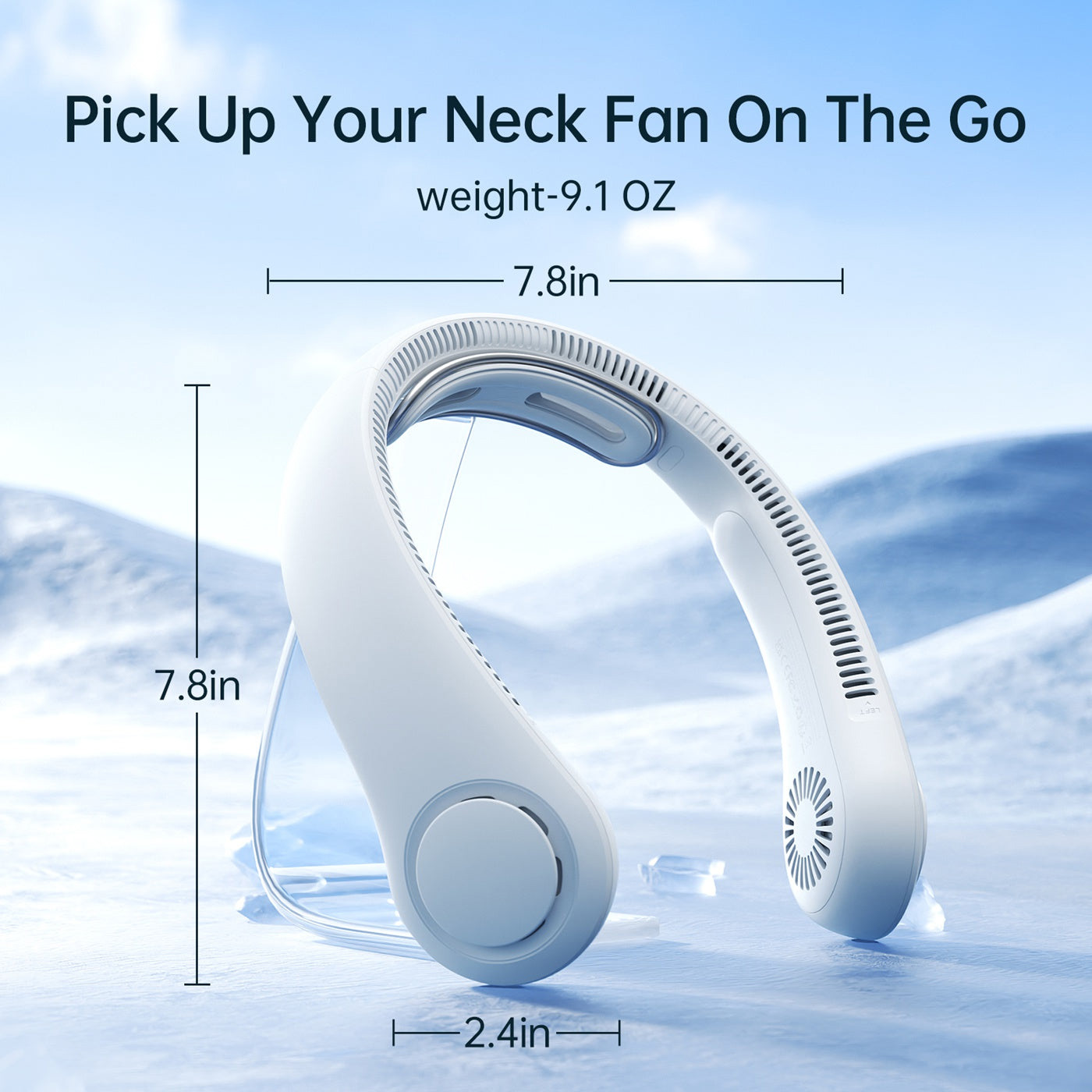 Портативний вентилятор на шию JISULIFE Neck Fan Life4 Gray