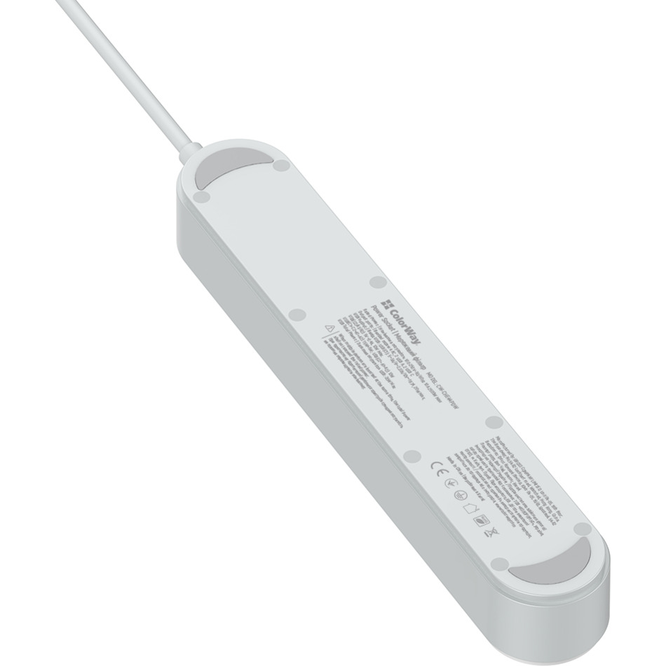 Сетевой фильтр COLORWAY CW-CHE44PDW White, 4 розетки, 2xUSB-C, 2xUSB, 2м