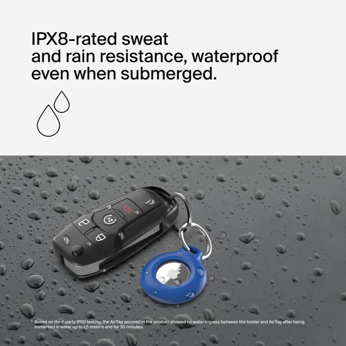 Держатель BELKIN Waterproof Secure Holder with Key Ring for AirTag Blue (MSC013BTBL)