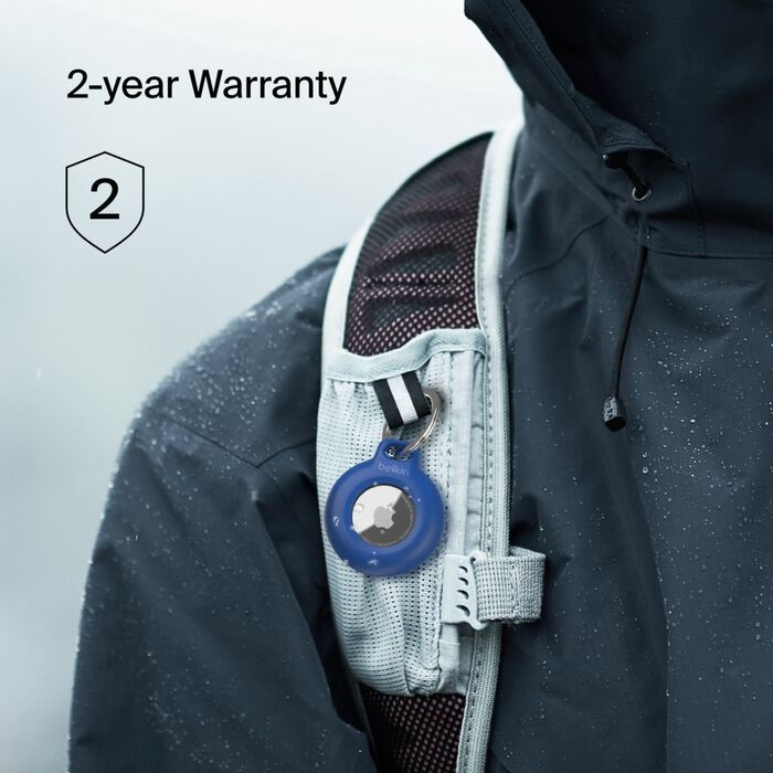 Держатель BELKIN Waterproof Secure Holder with Key Ring for AirTag Blue (MSC013BTBL)