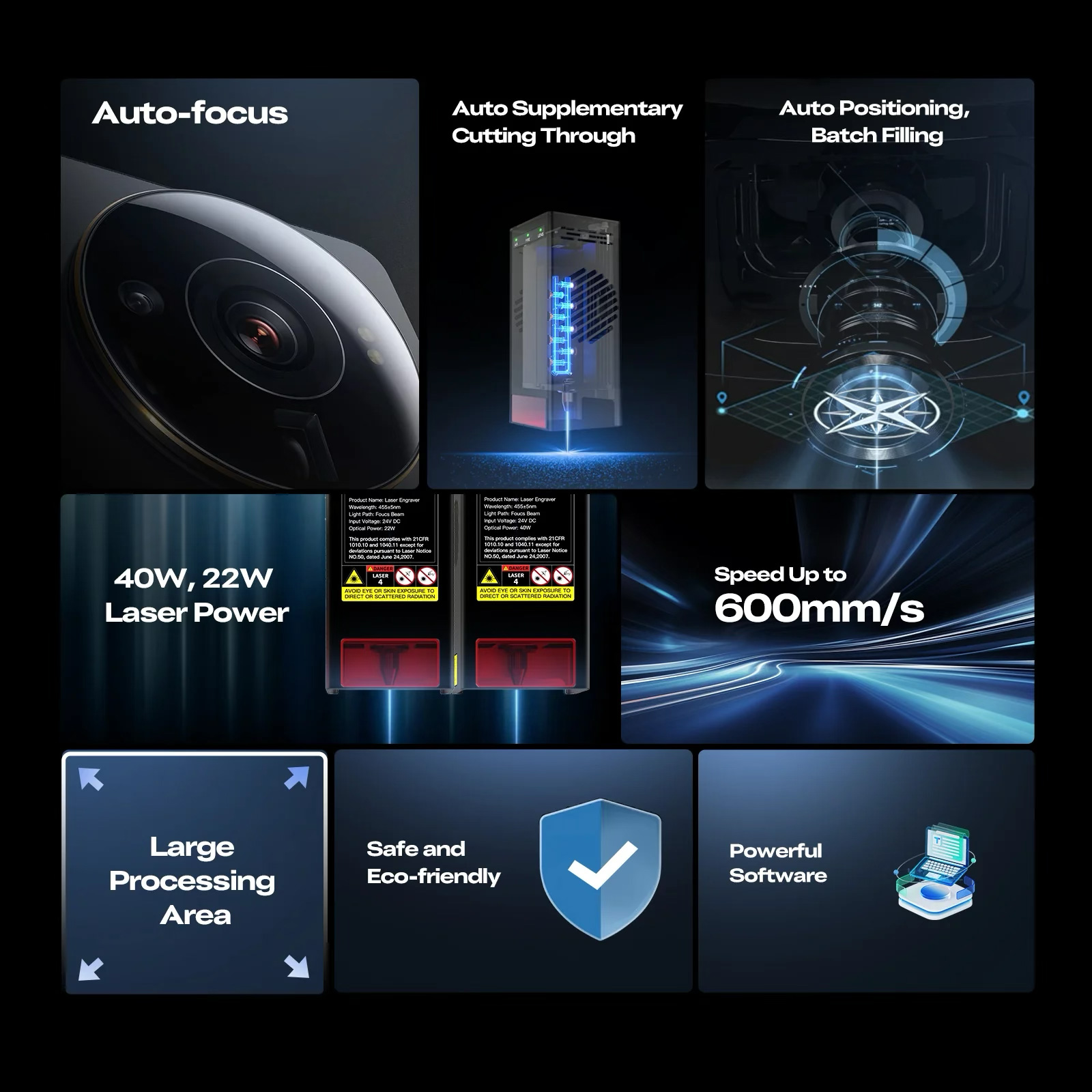 Лазерный гравер CREALITY Falcon2 Pro S 40W (1005010226)
