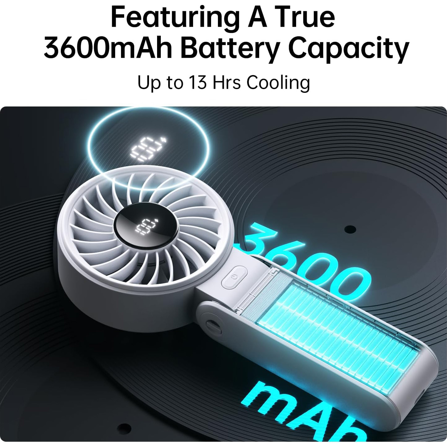 Портативний ручний вентилятор JISULIFE Handheld Fan Life7 Gray