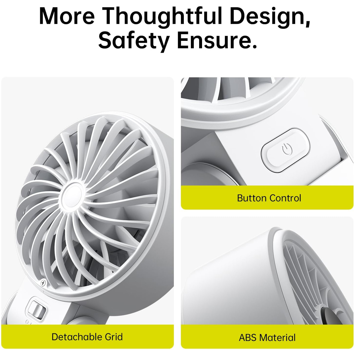 Портативний ручний вентилятор JISULIFE Handheld Fan Life7 Gray