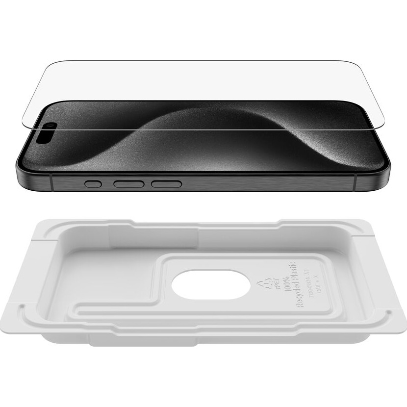 Защитное стекло BELKIN ScreenForce Tempered Glass Anti-Microbial для iPhone 15 Pro (OVA137ZZ)