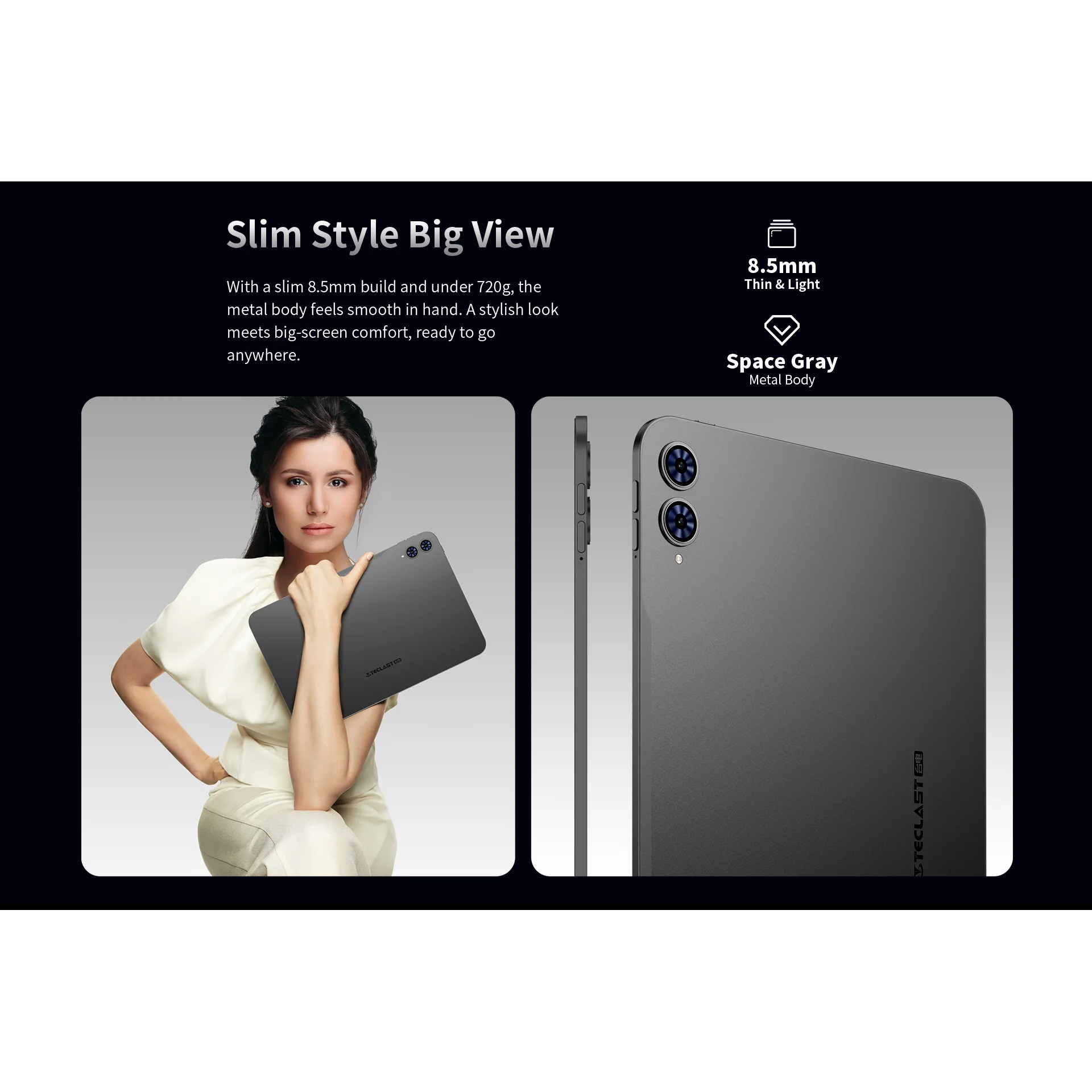 Планшет TECLAST T65 6/256GB Space Gray (6940709680131)