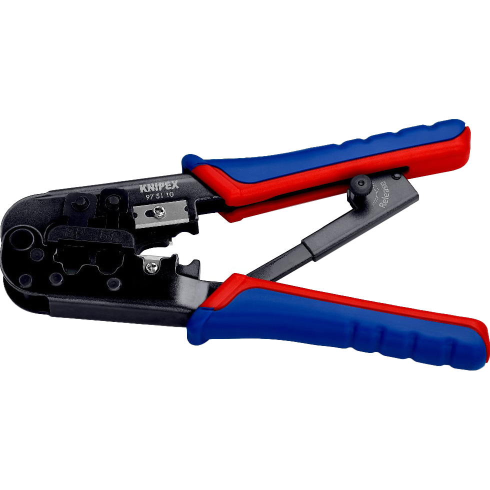 Инструмент обжимной для витой пары KNIPEX Crimping Pliers for Western Plugs (97 51 10)