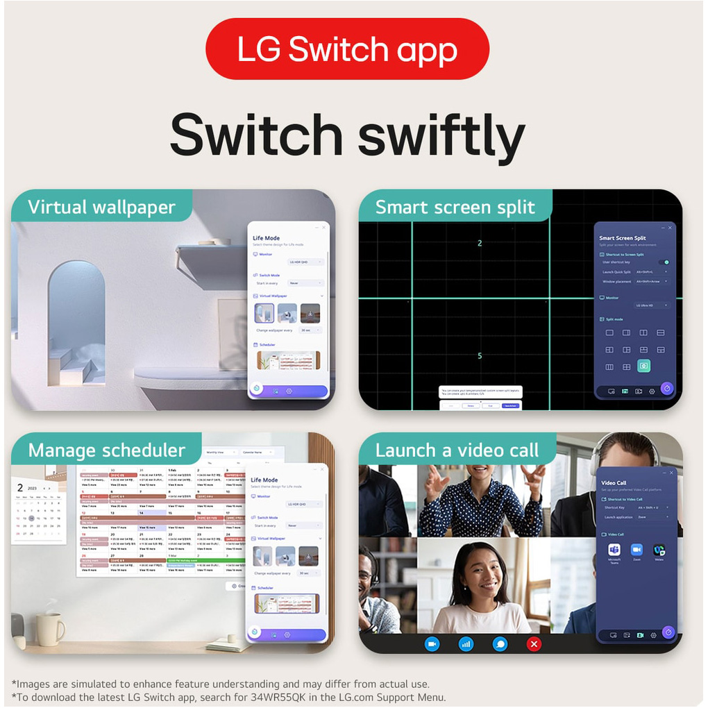 Монітор 34" LG UltraWide 34WR55QK-B