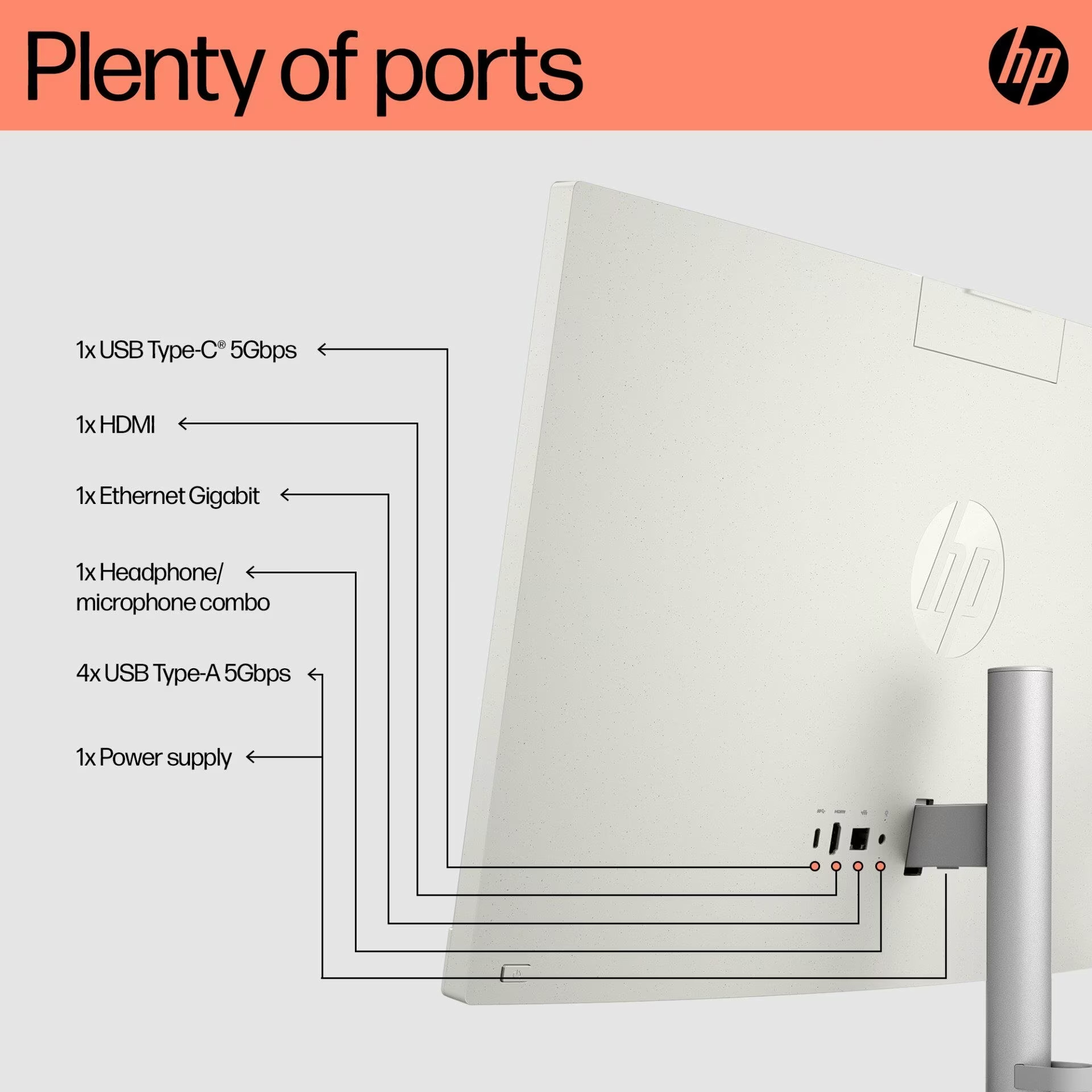 Моноблок HP 24-cr0011ua Shell White (D3SB0EA)
