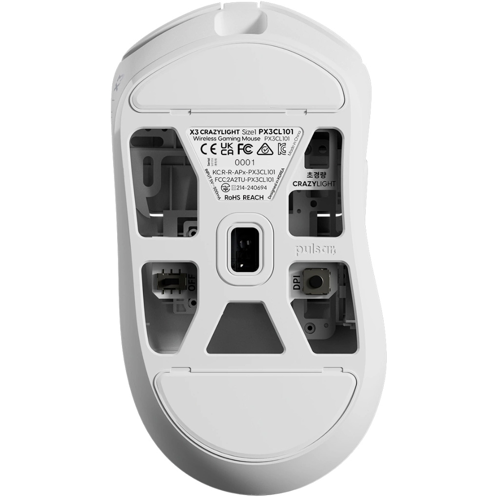 Миша ігрова PULSAR X3 CrazyLight Mini Uyuni White