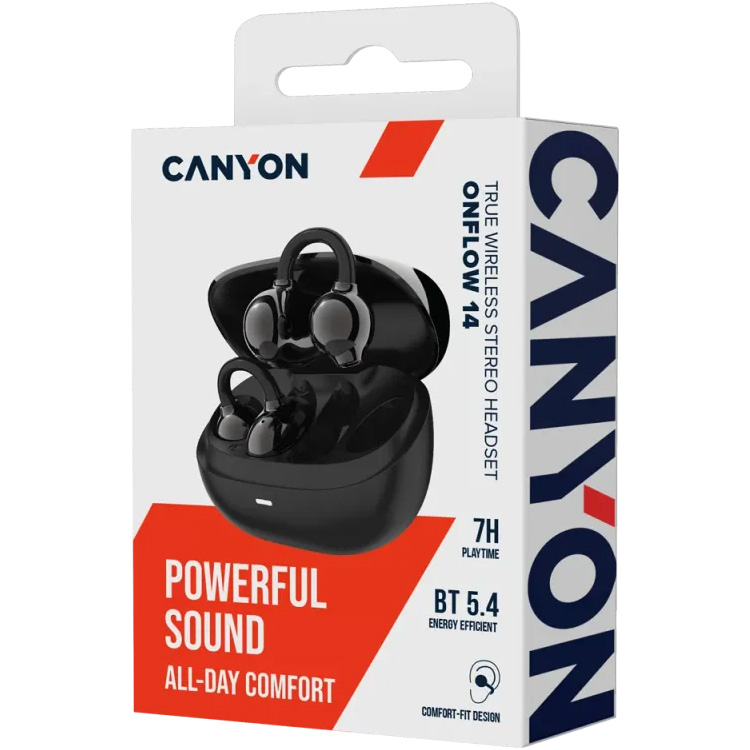 Наушники CANYON OnFlow 14 Black