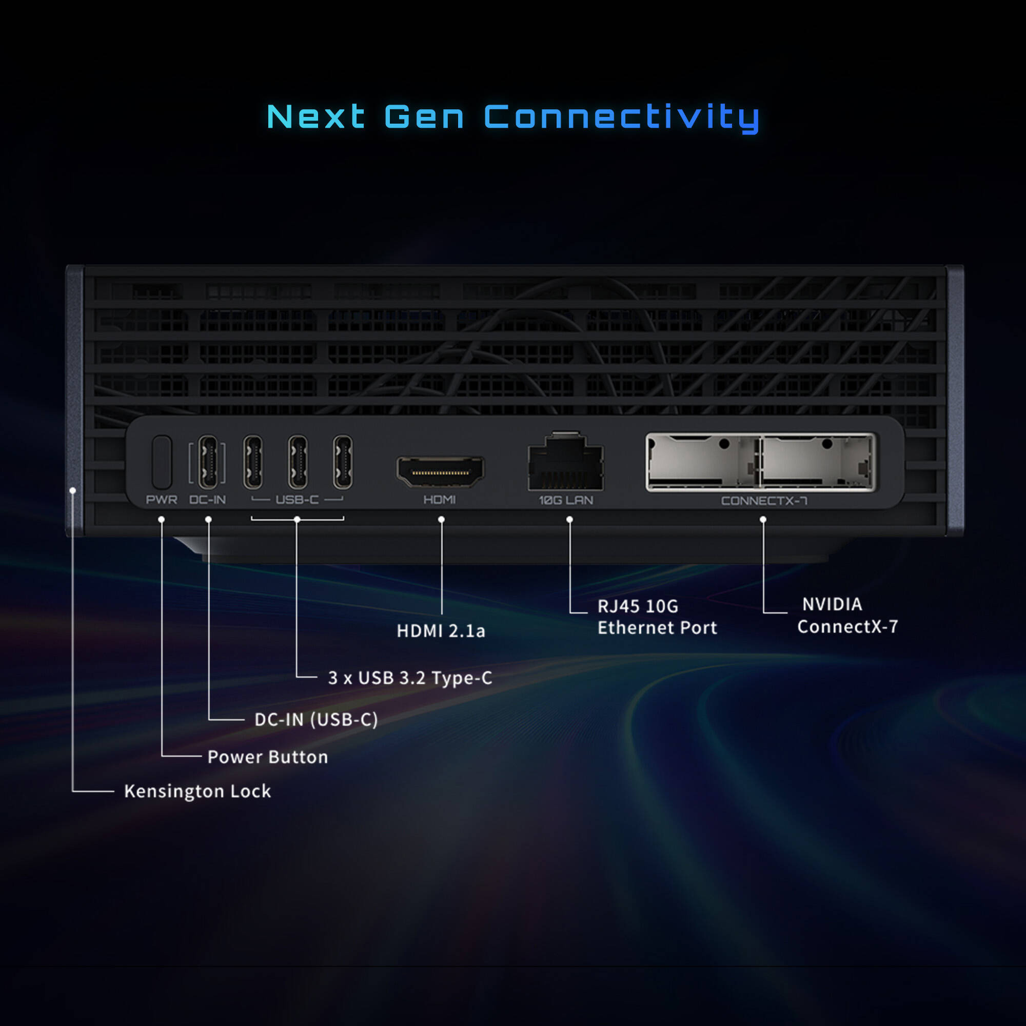 Неттоп GIGABYTE AI Top Atom ATAGB10-9000 (Nvidia GB10 1.67GHz/128GB/SSD 4TB/WF7/BT)